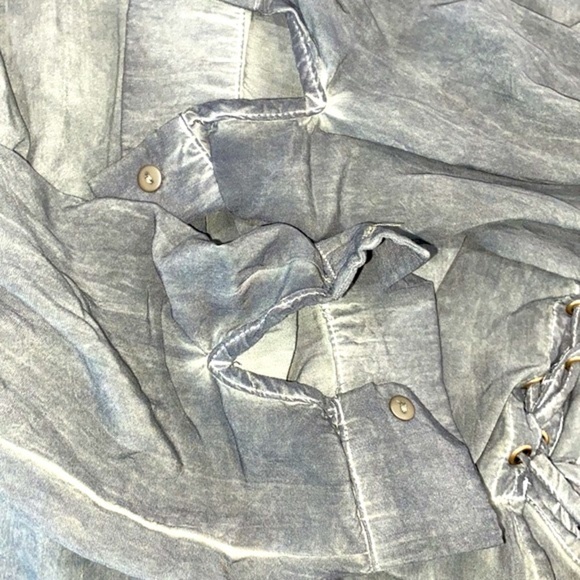 She + Sky green boho top size medium - Picture 5 of 6